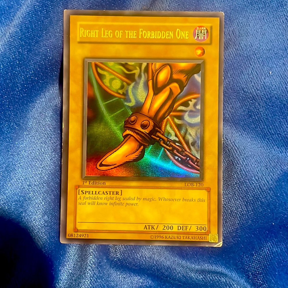 1st Edition Right Leg of the Forbidden One Yugioh Card
